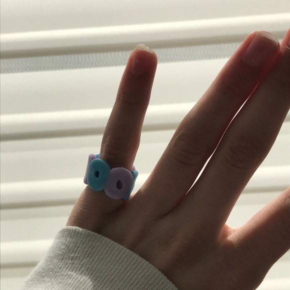 10 pack handmade pony bead rings - Picture 4 of 11